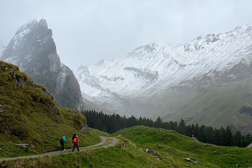 Wandern beim Outdoor Wochenende 