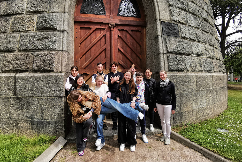 Gruppenbild Schüleraustausch Frankreich