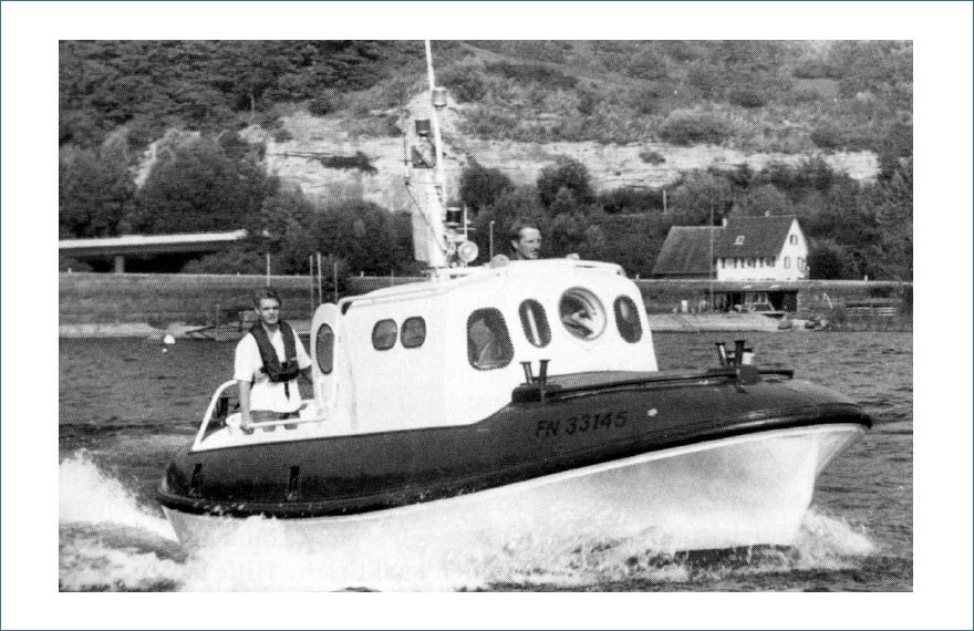 Historische Aufnahme des Nautischen Dienstes der Schule Schloss Salem