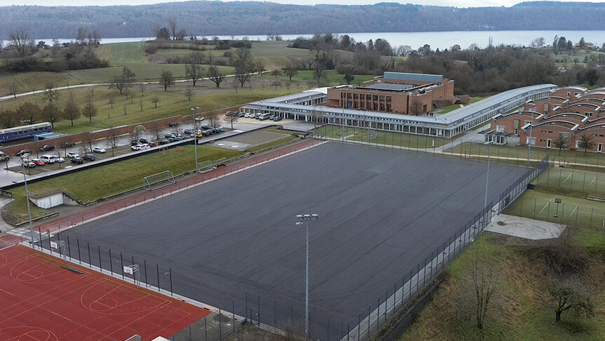 Umbau Hockeyplatz Campus Härlen