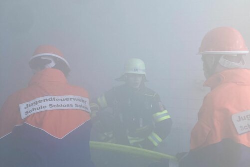 Jugendfeuerwehr Salem bei einer Übung 