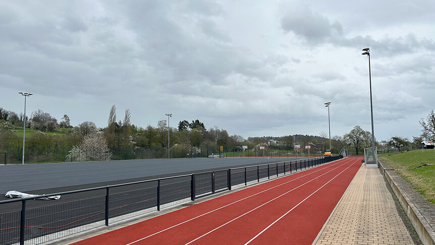 Umbau Hockeyplatz Campus Härlen