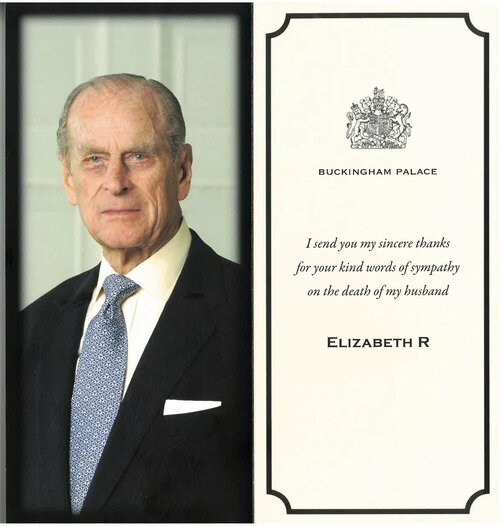 Dankeskarte von Queen Elizabeth II