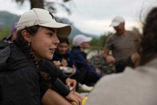 Sitzkreis bei Outward Bound in Norwegen