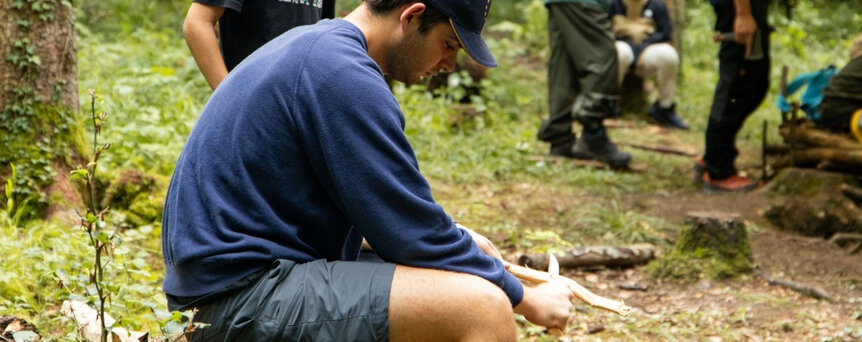 Bushcraft im Kids Camp