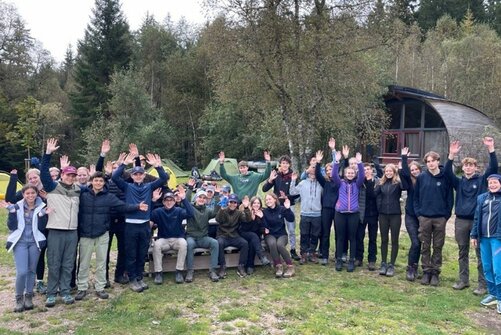 Gruppenfoto der Duke of Edinburgh's International Award Gold Gruppen.