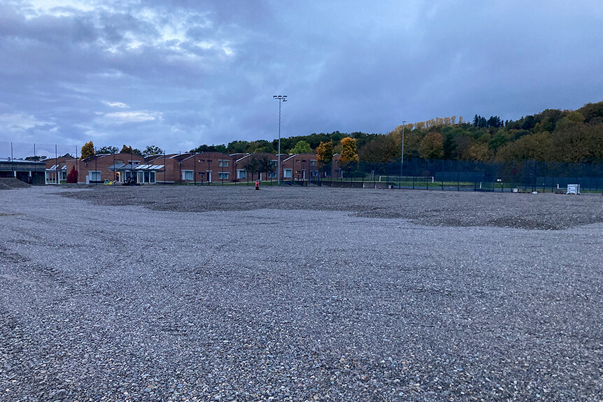 Umbau Hockeyplatz Campus Härlen