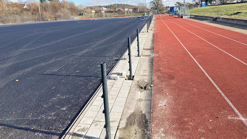 Umbau Hockeyplatz Campus Härlen