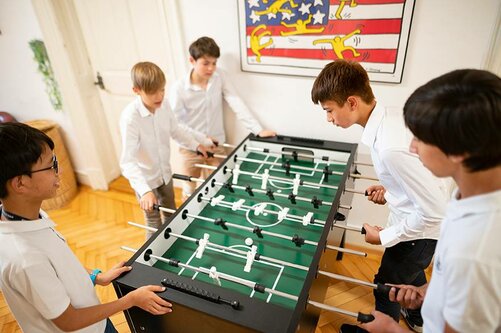 Tischfußball auf dem Flügel