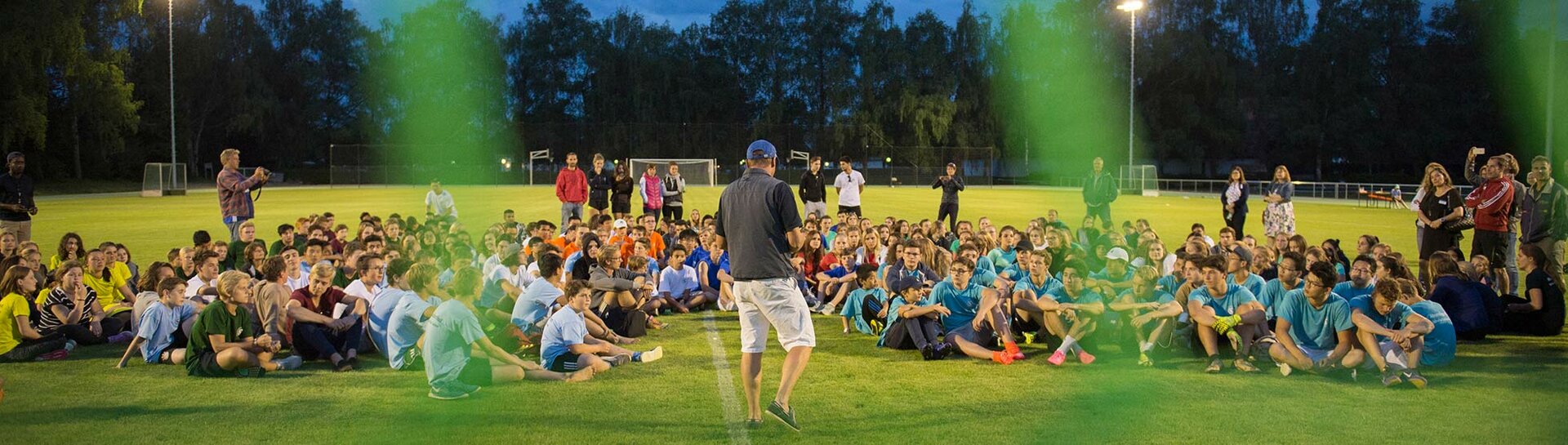 Headerbild: Überblick über die Einführung beim Abendsportfest