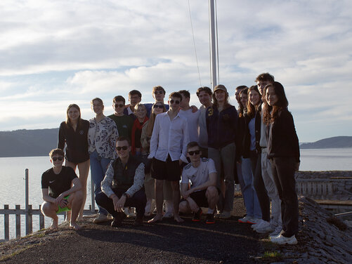 Gruppenbild am Spetzgarter Hafen