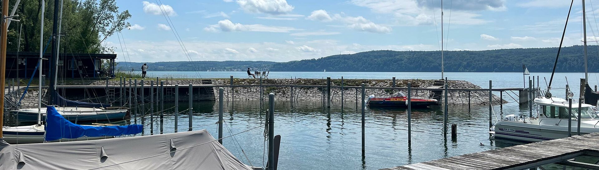 Header: Überblick über den Spetzgarter Hafen