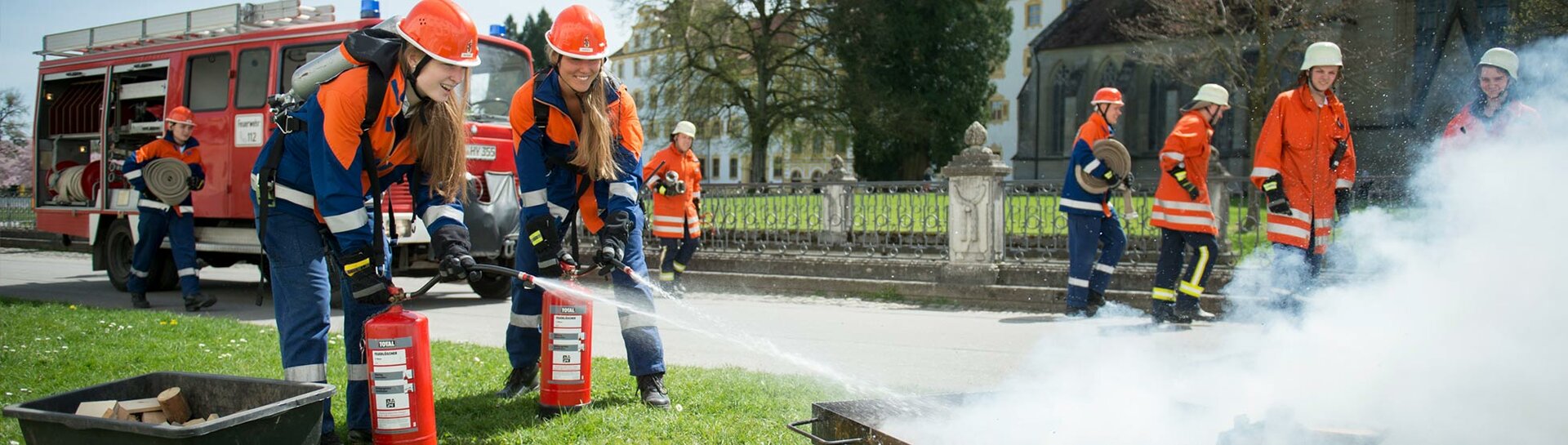 Header: Feuerwehrdienst an der Schule Schloss Salem 