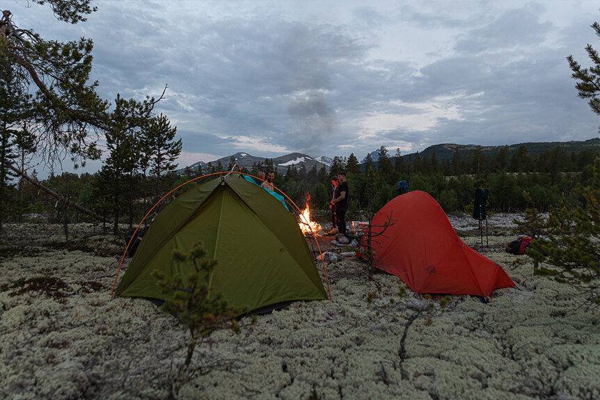 Zelte in Norwegen bei Outward Bound